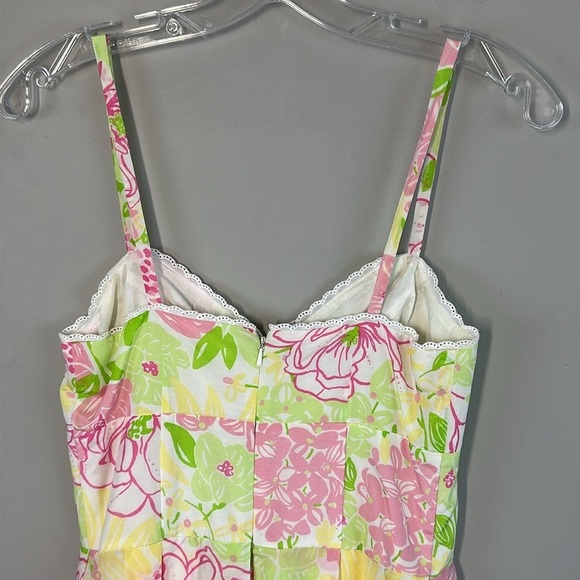 Lilly Pulitzer Billie Silk Cotton Floral Dress Size 4 - Picture 7 of 14